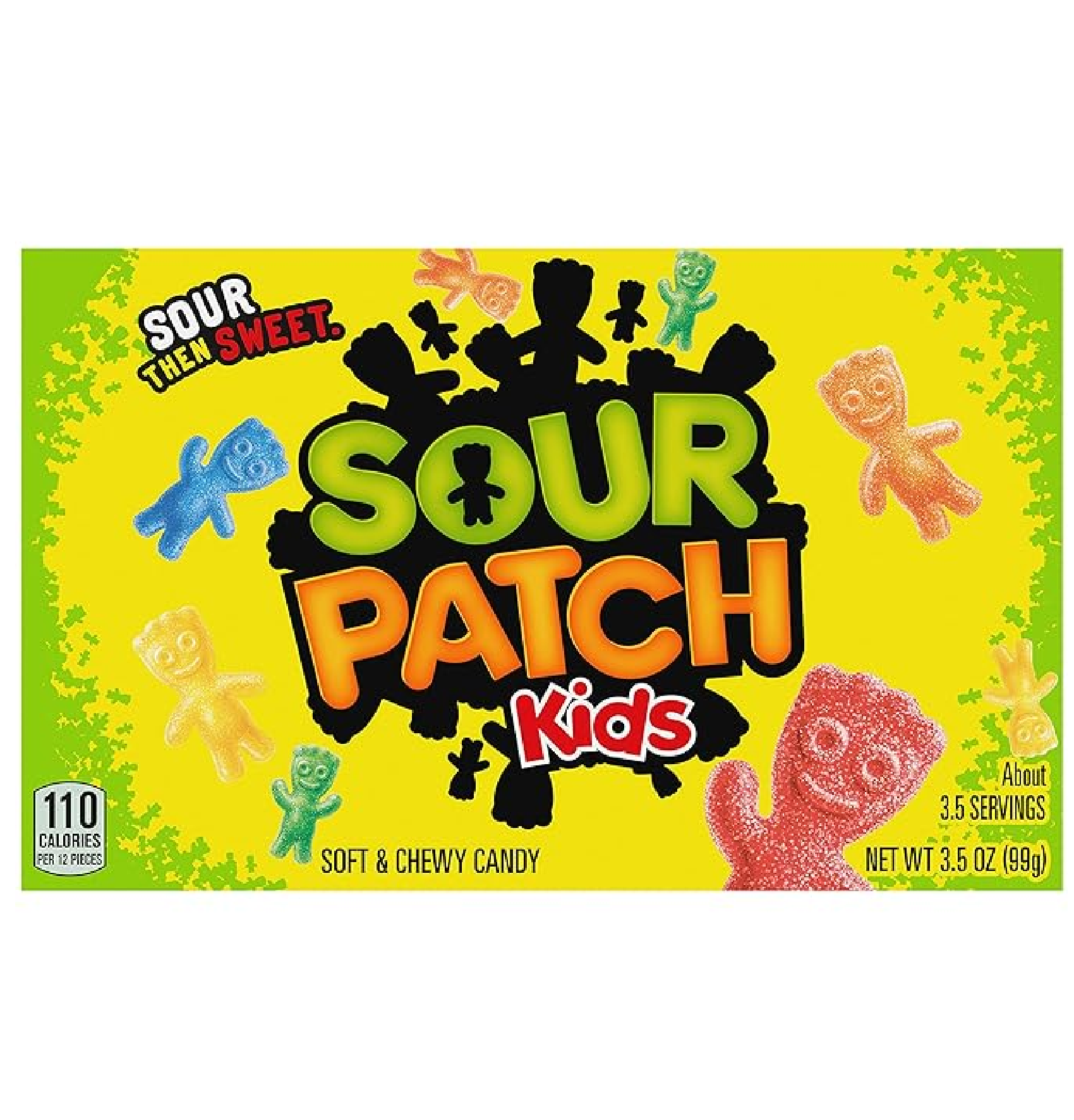 SOUR PATCH KIDS Soft & Chewy Candy 12 - 3.5 oz Boxes-back