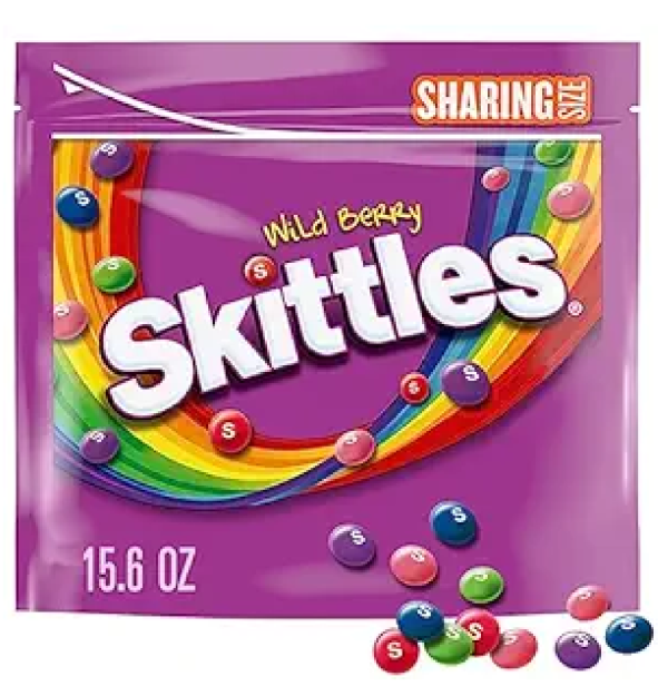 SKITTLES Wild Berry Summer Chewy Candy Sharing Size 15.6 oz Bag-main