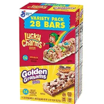 Golden Grahams Lucky Charms Breakfast Cereal Treat Bars Variety Pack 28 ct-main