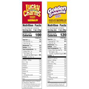 Golden Grahams Lucky Charms Breakfast Cereal Treat Bars Variety Pack 28 ct-nf