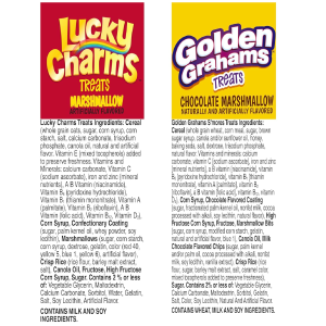 Golden Grahams Lucky Charms Breakfast Cereal Treat Bars Variety Pack 28 ct-ing