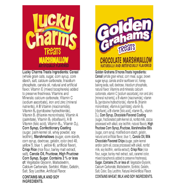 Golden Grahams Lucky Charms Breakfast Cereal Treat Bars Variety Pack 28 ct-ing